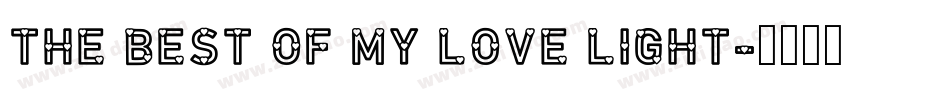 the best of my love light字体转换
